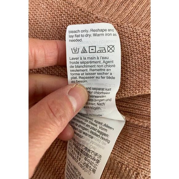 Madewell Women's S Sandalwood Merino Wool Blend Scoop Neck Sweater - Picture 7 of 7